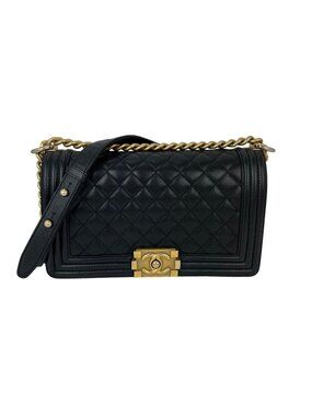 Chanel Caviar Quilted Medium Black Boy Flap Shoulder Bag